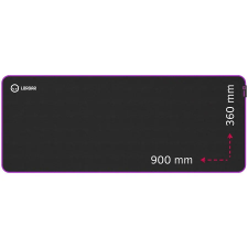 LORGAR Main 319 Egérpad Black/Purple asztali számítógép kellék