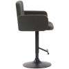  Los Angeles bárszék háttámlával fekete-sötétszürke 318159