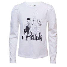 Losan Girl in PARIS hosszú ujjú póló/felső strasszokkal 10 év (140 cm) gyerek póló