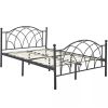  Lotti fém ágykeret ajándék ágyráccsal, 160 x 200 cm, fekete