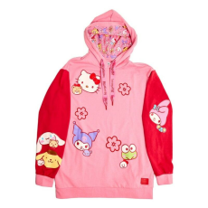 LOUNGEFLY Sanrio by Loungefly kapucnis pulóver uniszex Sanrio & Friends XL méret
