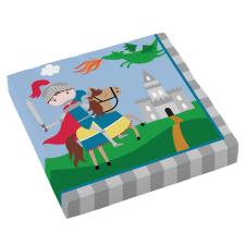 Lovagok Lovag szalvéta 20 db-os, 33*33 cm party kellék