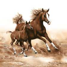 Lovas Mare with Foal szalvéta 20 db-os 33x33 cm papírárú, csomagoló és tárolóeszköz