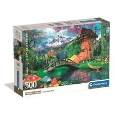 Lovas Mesebeli ház Old Shoe House 500 db-os Compact puzzle Clementoni puzzle, kirakós