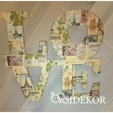  LOVE felirat dekorációs kellék