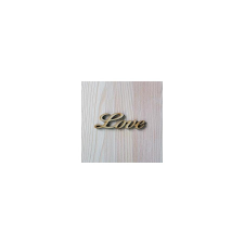 Love felirat, natúr. Mérete: 8x2,5 cm dekorációs kellék