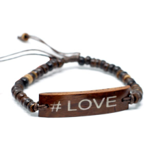 Love kókusz karkötő – Barna karkötő