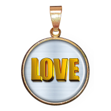  LOVE – medál lánccal vagy kulcstartóval nyaklánc