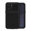 LOVE MEI Apple iPhone 15 Pro Max powerful védő (fém keret, erős ütésálló, porálló + képernyővédő üveg) fekete