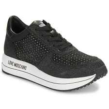 Love moschino Rövid szárú edzőcipők STRASS MESH   GLITTER Fekete 39 női cipő