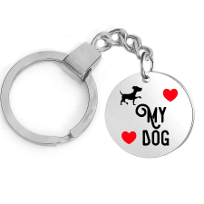 Love my Dog kulcstartó, választható több formában és színben kulcstartó