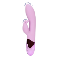 Loveline - akkus, nyuszis csiklókaros vibrátor (pink) vibrátorok