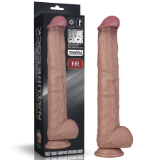 Lovetoy 14.5'' Dual Layered Bendable Silicone Cock XXL(Flesh) műpénisz, dildó