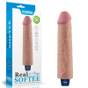 Lovetoy 9.5" REAL SOFTEE Rechargeable Vibrating Dildo(Flesh)