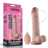 LoveToy 9" puha, spriccelő herés dildó (23 cm)