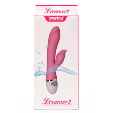 Lovetoy Dreamer II rózsaszín vibrátor, ergonómiailag tervezett, sima felületű, kétmotoros vibrátorok