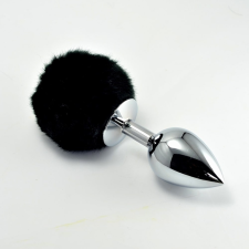 Lovetoy Pompon Metal Plug Small Black anál