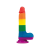 Lovetoy Prider - élethű herés dildó - 20cm (szivárvány)