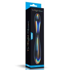 Lovetoy Twilight Gleam Glass Dildo- Double Delight műpénisz, dildó