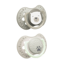 LOVI Cumisüveg szilikon dinamikus Buddy Bear 6-18h 2 db cumi