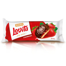  Lovita piskótatallér epres - 135 g csokoládé és édesség