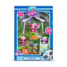  LPS Camping 3 db-os készlet S2 játékfigura