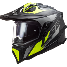 LS2 Enduro sisak LS2 MX701 Explorer C Focus fekete-szürke-fluo sárga bukósisak