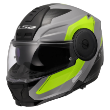 LS2 FF902 Scope II Duria felnyitható motoros bukósisak szürke-fluo sárga bukósisak