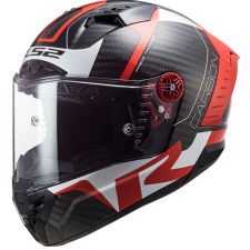 LS2 Integrált motoros sisak LS2 FF805 Thunder C Racing1 fekete-fehér-piros bukósisak