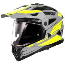 LS2 MX702 PIONEER II NAMIB enduro bukósisak szürke-fluo sárga bukósisak