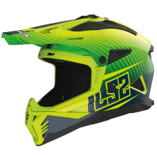 LS2 MX708 Fast II Duck motokrossz bukósisak zöld-sárga bukósisak
