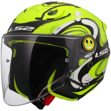 LS2 OF622 Funny II Glup gyerek nyitott motoros bukósisak fluo sárga bukósisak