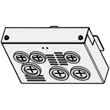 LS ELECTRIC DFR7-S100-H100 Frekvenciaváltó kábel tálca 0300S100-4CODS villanyszerelés