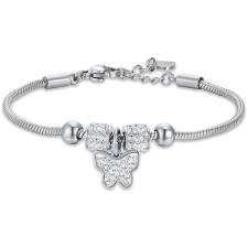 LUCA BARRA Girl's steel bracelet with white crystal butterfly kreatív és készségfejlesztő