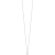 LUCA BARRA Nyaklánc, vékony acél pöttyök, fehér kristály (8058302017181)