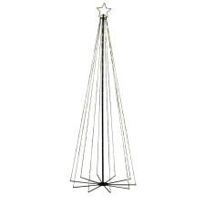  Luca Lighting kültéri fa 230 LED melegfehér 240 cm fekete karácsonyi dekoráció