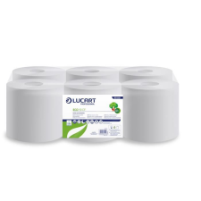 LUCART Eco kéztörlő, tekercses 2 rétegű fehér  (/861081) (L861081) higiéniai papíráru