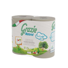 LUCART Grazie Natural 2 rétegű Toalettpapír 4 tekercs higiéniai papíráru