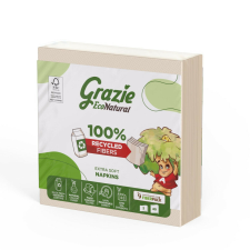 LUCART GRAZIE NATURAL Szalvéta 38x38cm 2 rétegű 40 szál/csomag papírárú, csomagoló és tárolóeszköz