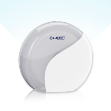 LUCART Identity Mini Jumbo toalettpapír adagoló fehér/fekete fürdőszoba kiegészítő