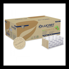 LUCART Kéztörlő 2 rétegű V hajtogatású 190 lap/csomag 20 cs/karton EcoNatural Lucart_863044 havanna barna papírárú, csomagoló és tárolóeszköz