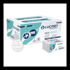LUCART Kéztörlő 2 rétegű Z hajtogatású 242 lap/csomag 15 cs/karton Z Aquastream Lucart_864018J hófehér papírárú, csomagoló és tárolóeszköz