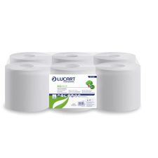 LUCART Kéztörlő, tekercses, 2 rétegű, LUCART "Eco CF 19", fehér higiéniai papíráru