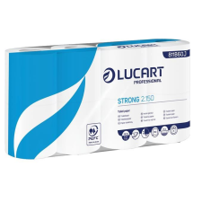 LUCART Strong 2.150, 2 rétegű, kistekercses, 8 tekercses toalettpapír fehér (811B60J) (811B60J) higiéniai papíráru