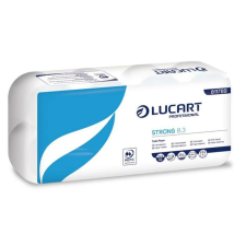 LUCART Toalettpapír, 3 rétegű, kistekercses, 8 tekercses, LUCART Strong 8.3, fehér (UBC78) higiéniai papíráru