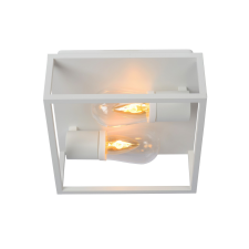 Lucide Carlyn fehér fürdőszobai mennyezeti lámpa (LUC-27100/02/31) E14 2 izzós IP54 világítás