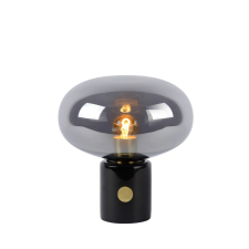Lucide Charlize füstszürke-fekete asztali lámpa (LUC-03520/01/65) E27 1 izzós IP20 világítás