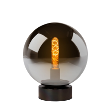 Lucide Jorit füstszürke-fekete asztali lámpa (LUC-45563/25/65) E27 1 izzós IP20 világítás