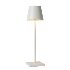 Lucide Justin fehér LED kültéri hordozható asztali lámpa (LUC-27888/04/31) LED 1 izzós IP54 kültéri világítás
