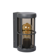 Lucide Navi antracit-barna kültéri fali lámpa (LUC-27802/01/29) E27 1 izzós IP54 kültéri világítás